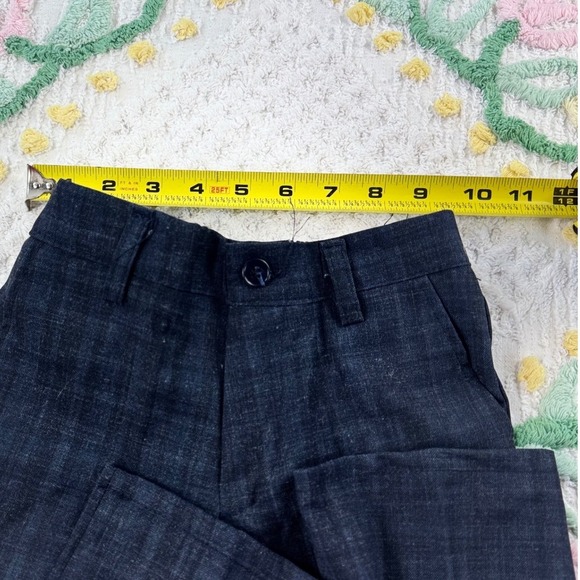 Isaac Mizrahi New York Boys Dress Shirt Vest Pants Pocket Square Set Size 6 - Picture 6 of 12